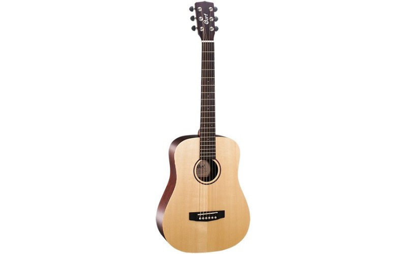 Cort Earth MiniF Adirondack OP Earth Series Электроакустическая гитара с USB, с чехлом