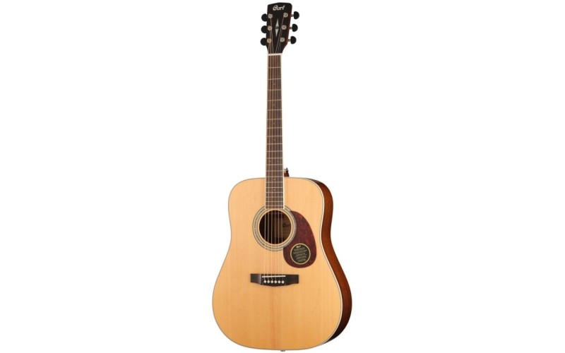 Cort EARTH100 NAT WBAG Earth Series Акустическая гитара, цвет натуральный глянцевый, чехол