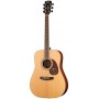 Cort EARTH100 NAT WBAG Earth Series Акустическая гитара, цвет натуральный глянцевый, чехол