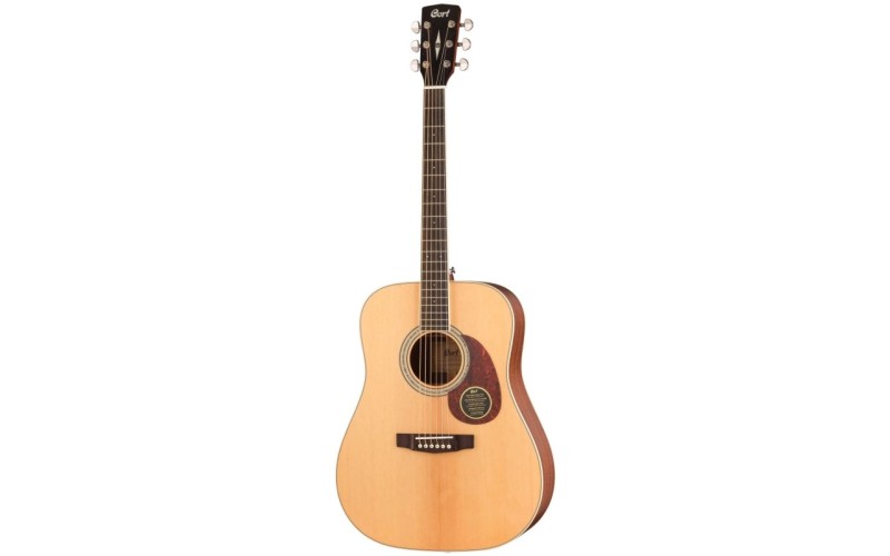 Cort EARTH100 NS WBAG Earth Series Акустическая гитара, цвет натуральный матовый, чехол