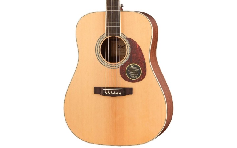 Cort EARTH100 NS WBAG Earth Series Акустическая гитара, цвет натуральный матовый, чехол