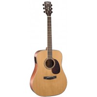 Cort EARTH100F NS Earth Series Электроакустическая гитара, цвет натуральный матовый