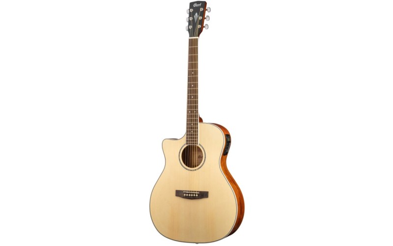 Cort GA-MEDX-LH-OP Grand Regal Series Электроакустическая гитара, с вырезом,леворукая, натуральный