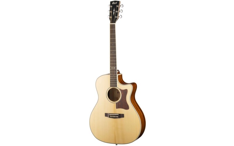 Cort GA10F-NS Grand Regal Series Электроакустическая гитара, с вырезом, цвет натуральный
