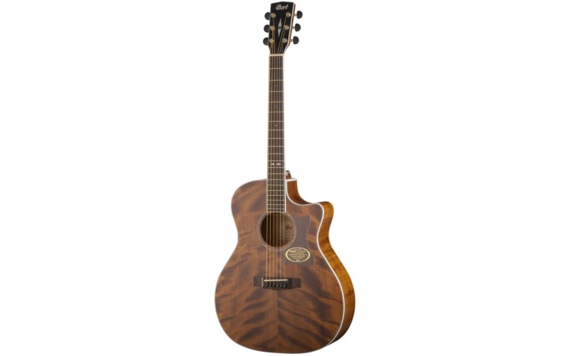 Cort GA5F-FMH-OP Grand Regal Series Электроакустическая гитара, цвет натуральный