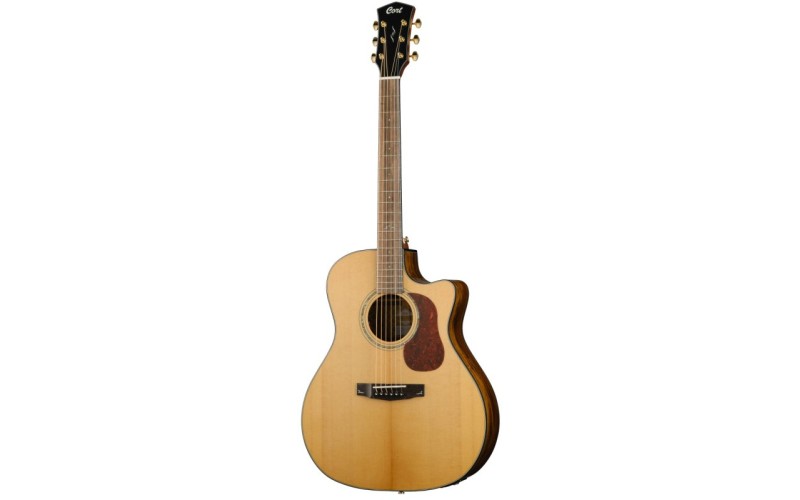 Cort Gold A6 Bocote WCASE NAT Gold Series Электроакустическая гитара, цвет натуральный, с чехлом