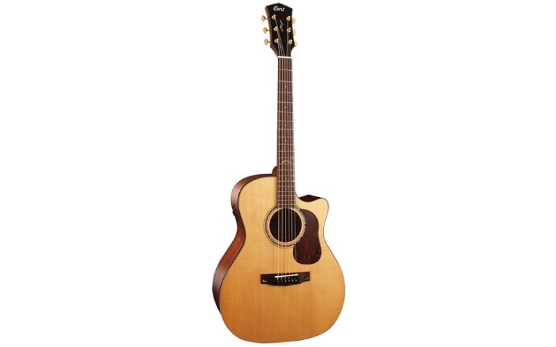 Cort Gold A6 NS Gold Series Электроакустическая гитара, с вырезом, цвет натуральный