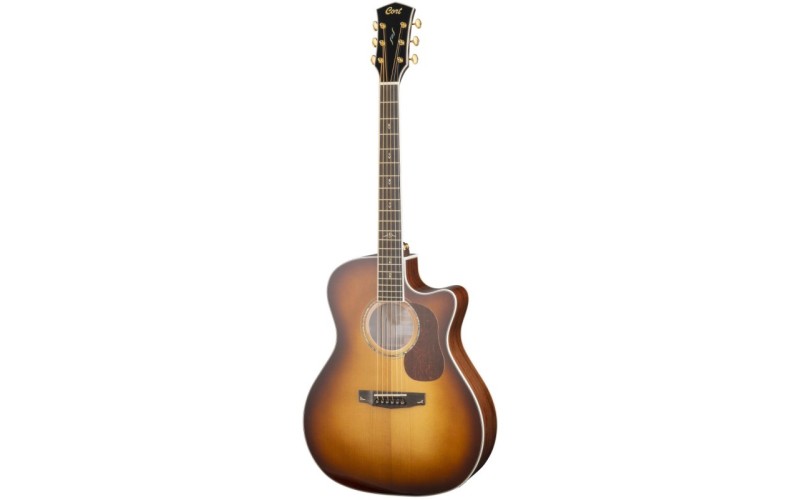 Cort Gold A8 WCASE LB Gold Series Электроакустическая гитара, с вырезом, с чехлом