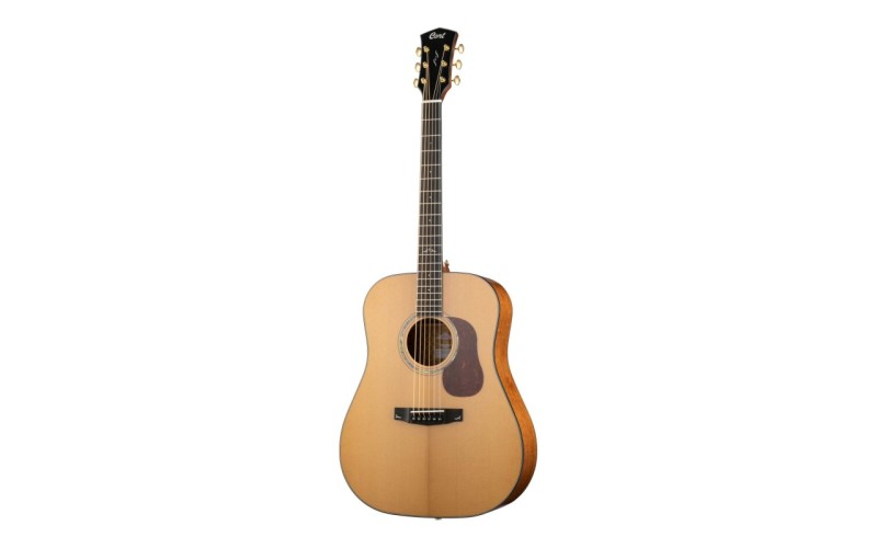 Cort GOLD D6 WCASE NAT Gold Series Акустическая гитара, цвет натуральный глянцевый, с футляром