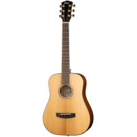 Cort Gold mini-F WCASE NAT Gold Series Электроакустическая гитара 3/4, цвет натуральный, с чехлом