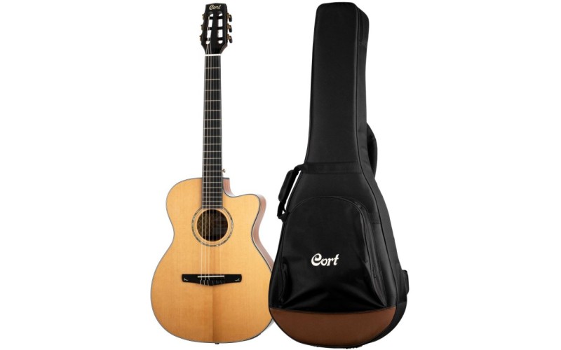 Cort Gold-OC8-NYLON-NAT Gold Series Классическая гитара со звукоснимателем, с вырезом