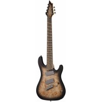 Cort KX507MS-SDB KX Series Электрогитара 7-струнная, мультимензурная, коричневый санберст