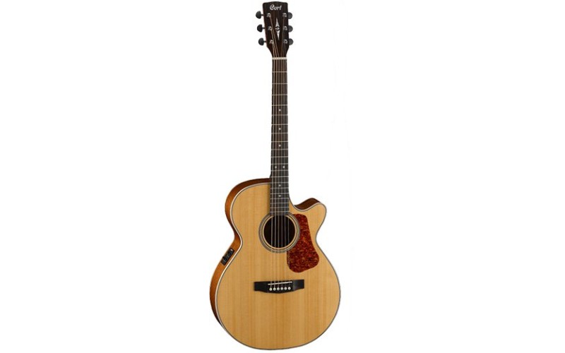 CORT L100F NS Luce Series Электроакустическая гитара, с вырезом, цвет натуральный матовый