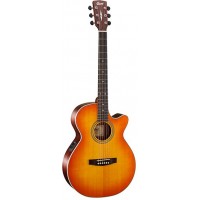 Cort L150F LVBS Luce Series Электроакустическая гитара с вырезом, санберст