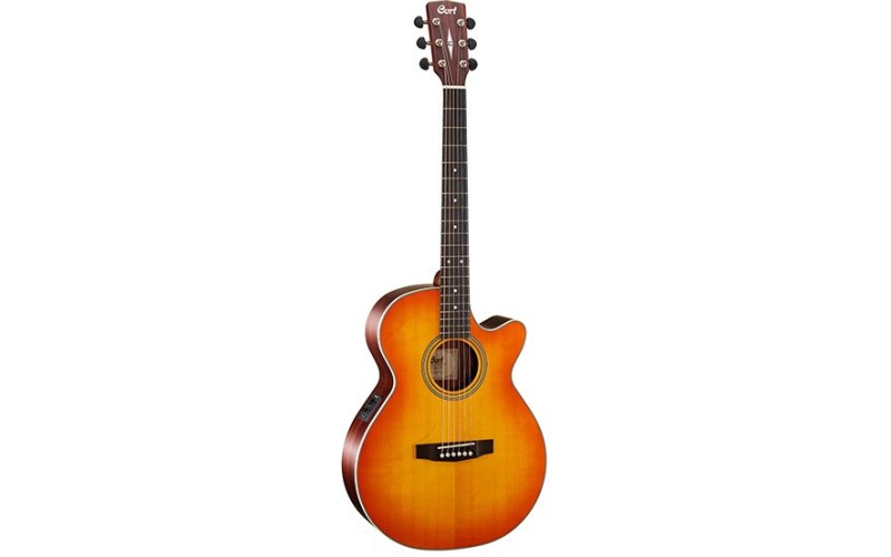 Cort L150F LVBS Luce Series Электроакустическая гитара с вырезом, санберст