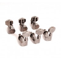 Cort MHKX-3+3-BKCR Колки для гитары, 3+3, черный хром