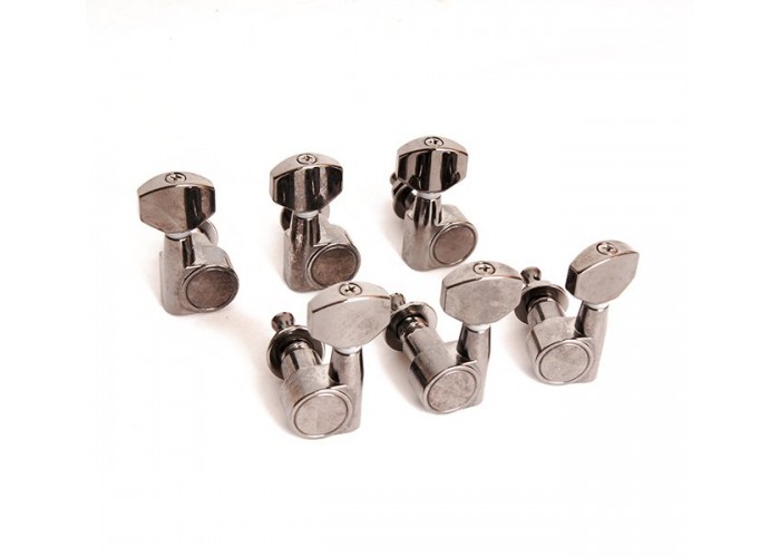 Cort MHKX-3+3-BKCR Колки для гитары, 3+3, черный хром