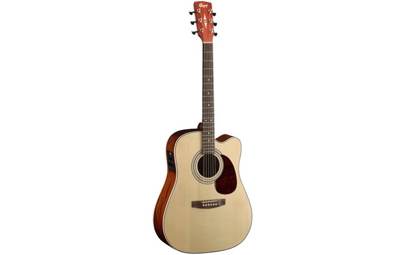 Cort MR500E NT MR Series Электроакустическая гитара, с вырезом, цвет натуральный глянцевый