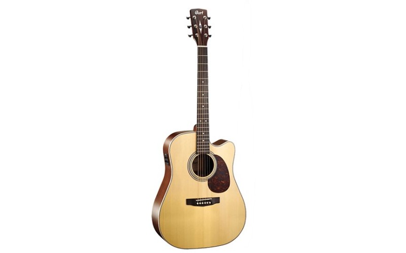 CORT MR600F NAT MR Series Электроакустическая гитара, с вырезом, цвет натуральный глянцевый