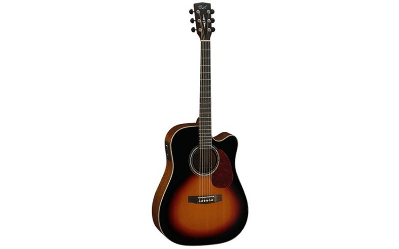 Cort MR710F-SB MR Series Электроакустическая гитара, с вырезом, санберст