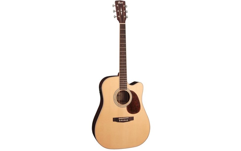 Cort MR720F-NS MR Series Электроакустическая гитара с вырезом, цвет натуральный