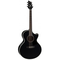 Cort NDX-20-BK NDX Series Электроакустическая гитара, с вырезом, черная