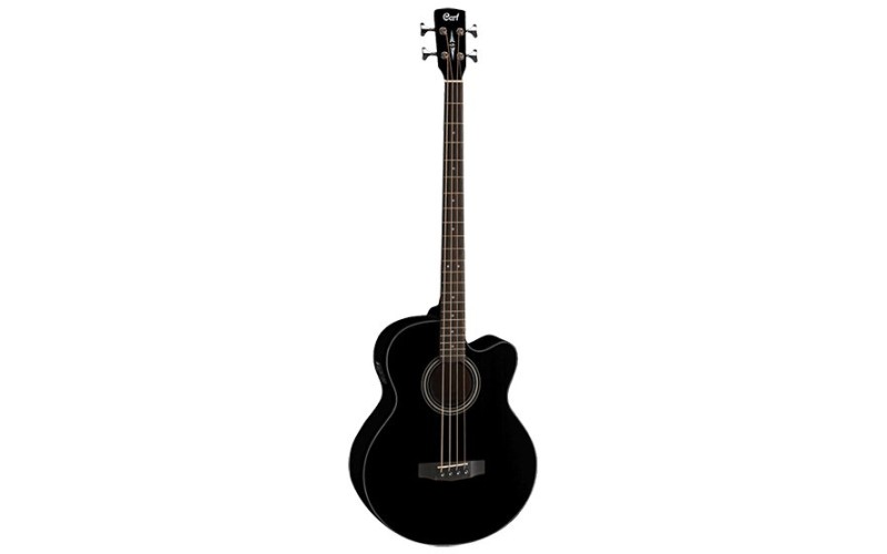 Cort SJB5F-BK Acoustic Bass Series Электроакустическая бас-гитара, с вырезом, черная