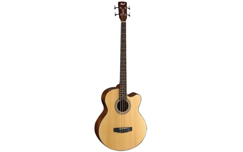Cort SJB5F-NS Acoustic Bass Series Электроакустическая бас-гитара, с вырезом, цвет натуральный