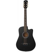 Cowboy 38C-M-BK Акустическая гитара, с вырезом, черная