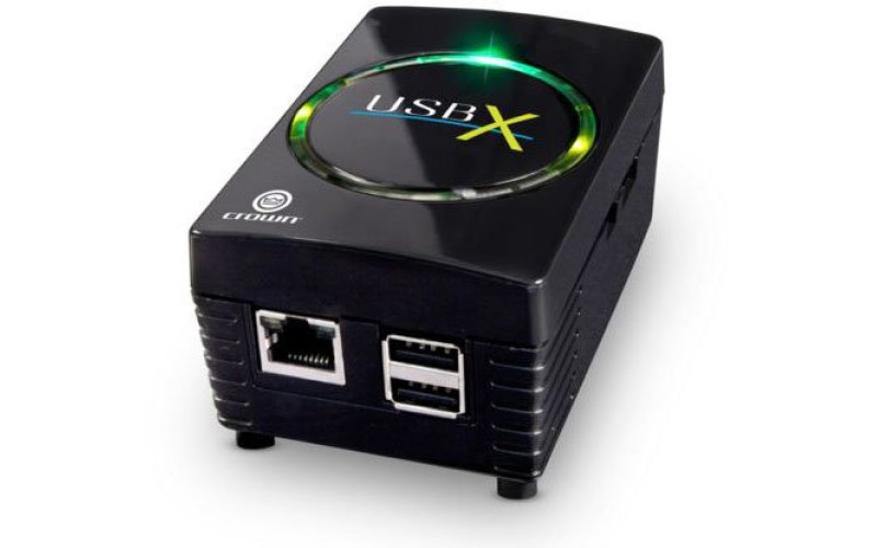 Crown USBX -  USB-Ethernet интерфейс для управления до 8 Crown XTI, CDI и DSI, RJ 45 разъем, 2x USB 