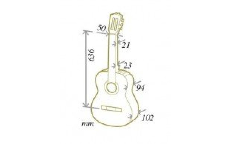 CUENCA 10 SENORITA 7/8 - Гитара классическая 7/8