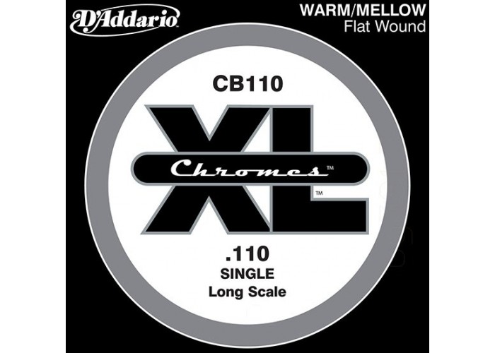 D'Addario CB110 Chromes Bass Отдельная струна для бас-гитары, 110