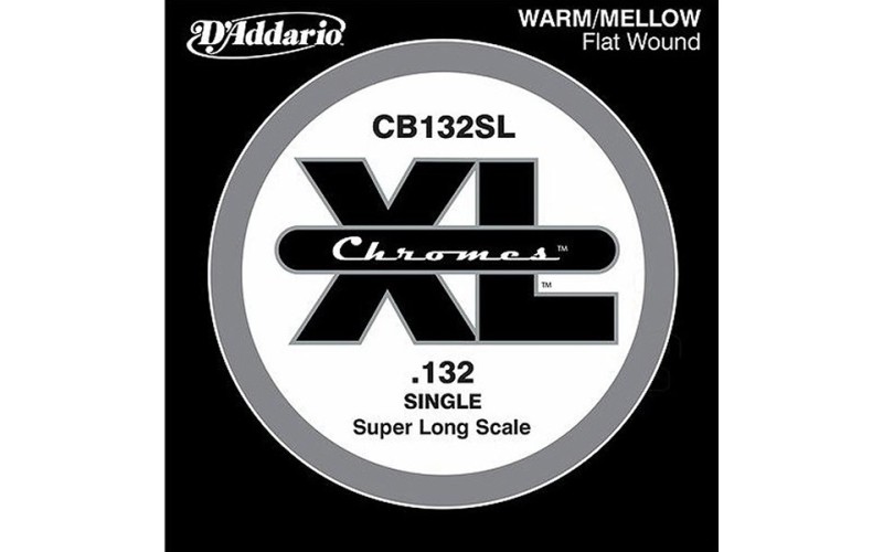 D'Addario CB132SL Chromes Bass Отдельная струна для бас-гитары, 132, Super Long Scale