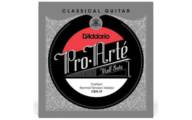 D'ADDARIO CBN-3T - комплект первых струн для классической гитары, нормальное натяжение