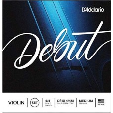 D'Addario D310-4/4M Debut Комплект струн для скрипки размером 4/4, среднее натяжение