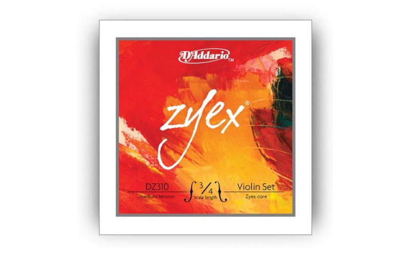 D'ADDARIO DZ310 3/4M Zyex струны скрипичные 3/4, medium