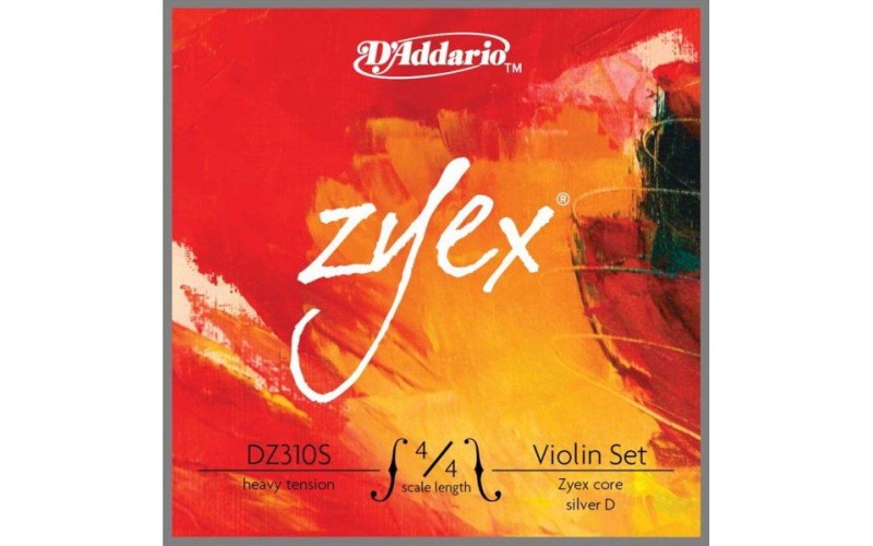 D'ADDARIO DZ310S 4/4H Zyex струны скрипичные 4/4, Heavy (Silver D)