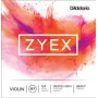 D'ADDARIO DZ310S 4/4H Zyex струны скрипичные 4/4, Heavy (Silver D)