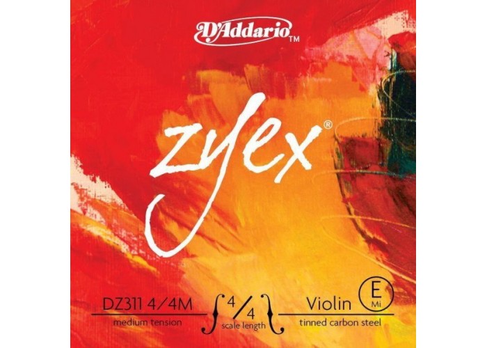 D'ADDARIO DZ311 4/4M Zyex, струна скрипичная 4/4 medium, E