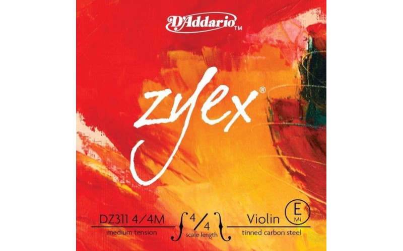 D'ADDARIO DZ311 4/4M Zyex, струна скрипичная 4/4 medium, E