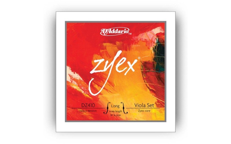 D'ADDARIO DZ410 LH Zyex струны альтовые, Heavy, Long Scale