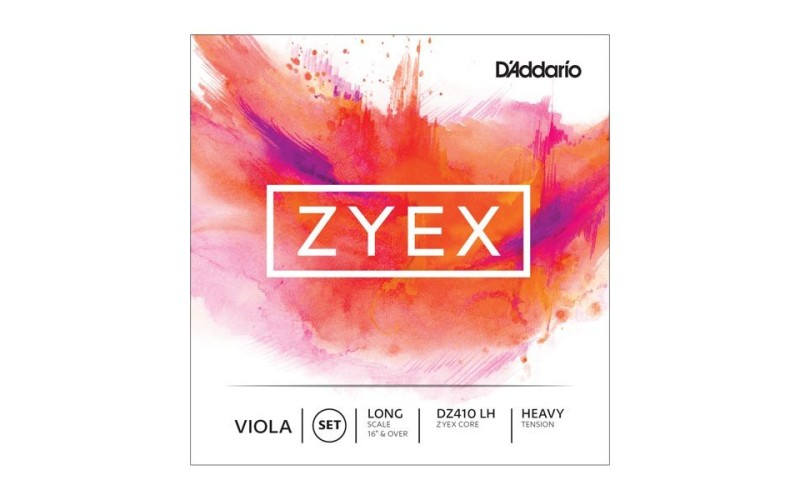 D'ADDARIO DZ410 LH Zyex струны альтовые, Heavy, Long Scale