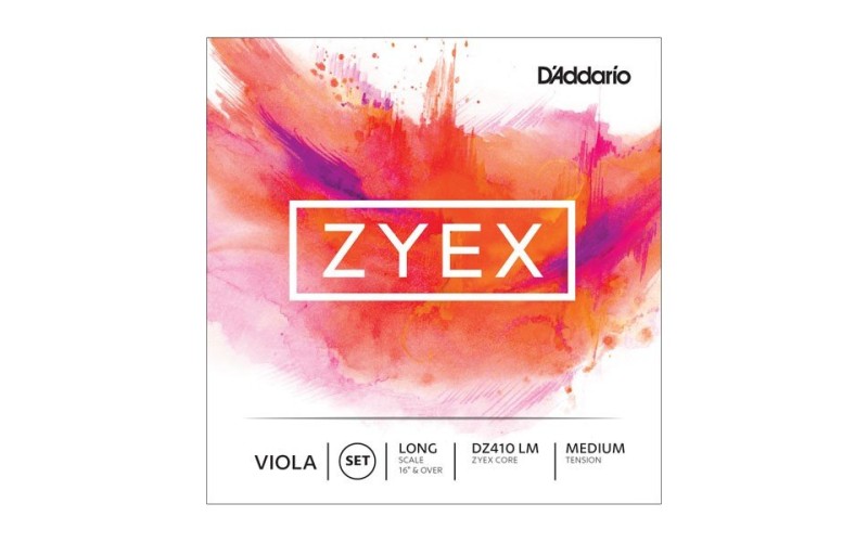 D'ADDARIO DZ410 LM Zyex струны альтовые, Medium, Long Scale