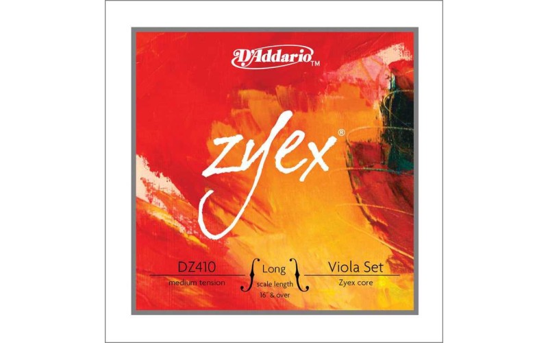 D'ADDARIO DZ410 LM Zyex струны альтовые, Medium, Long Scale