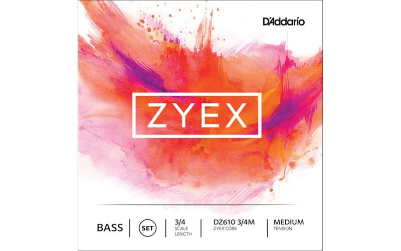 D'ADDARIO DZ610 3/4M - струны для контрабаса серия ZYEX, medium tension, 3/4