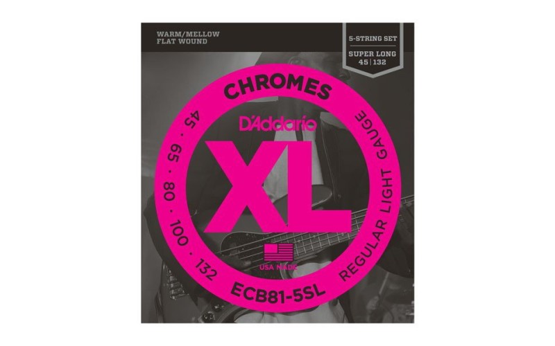 D'ADDARIO ECB81-5SL - струны для 5 струнной бас-гитары