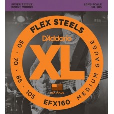 D'ADDARIO EFX160 струны для бас гитары Medium, 50-105