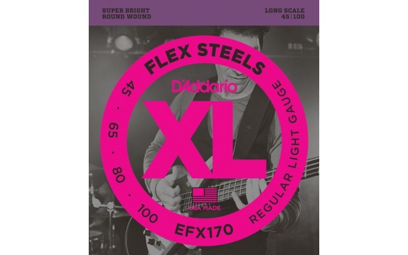 D'ADDARIO EFX170 струны для бас гитары, Light, 45-100