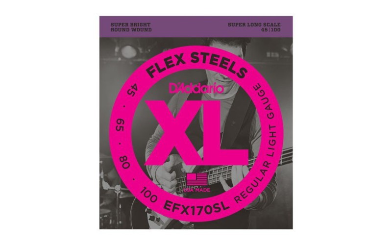 D'ADDARIO EFX170SL - струны для бас-гитары, 45-100