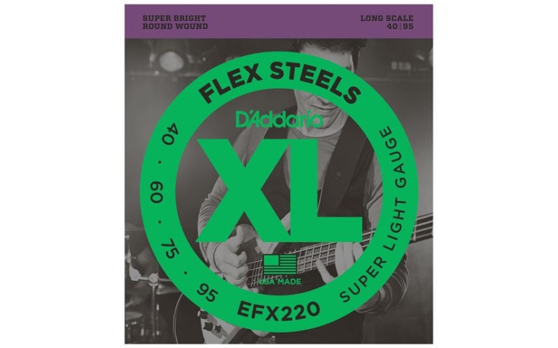 D'ADDARIO EFX220 струны для бас гитары, Super Light, 40-95